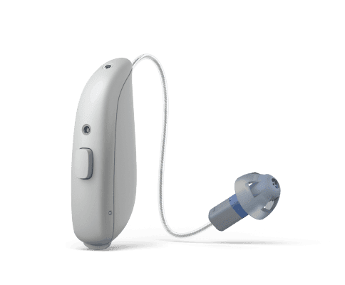 Danavox Astro Core RIE hearing aid, sterling grey